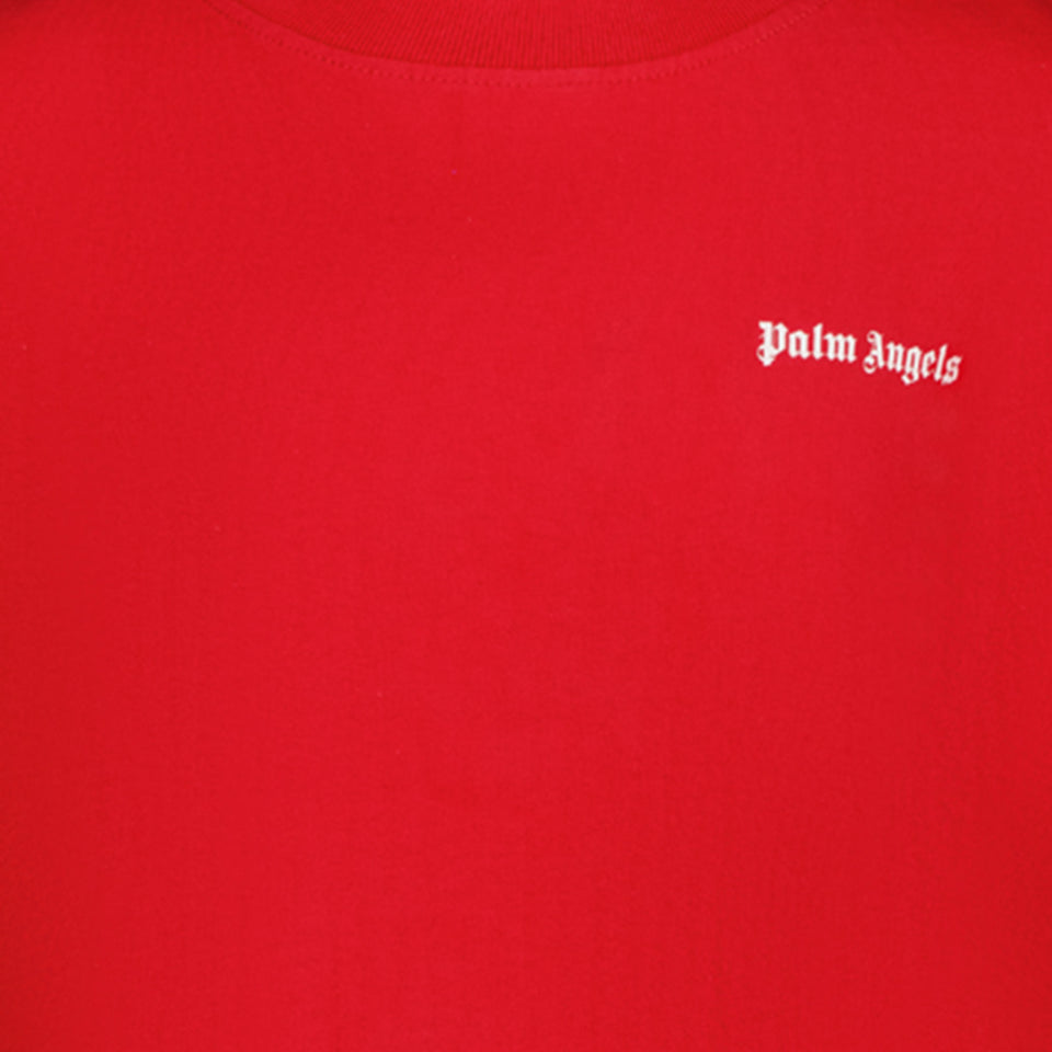 Palm Angels Jongens T-shirt Rood