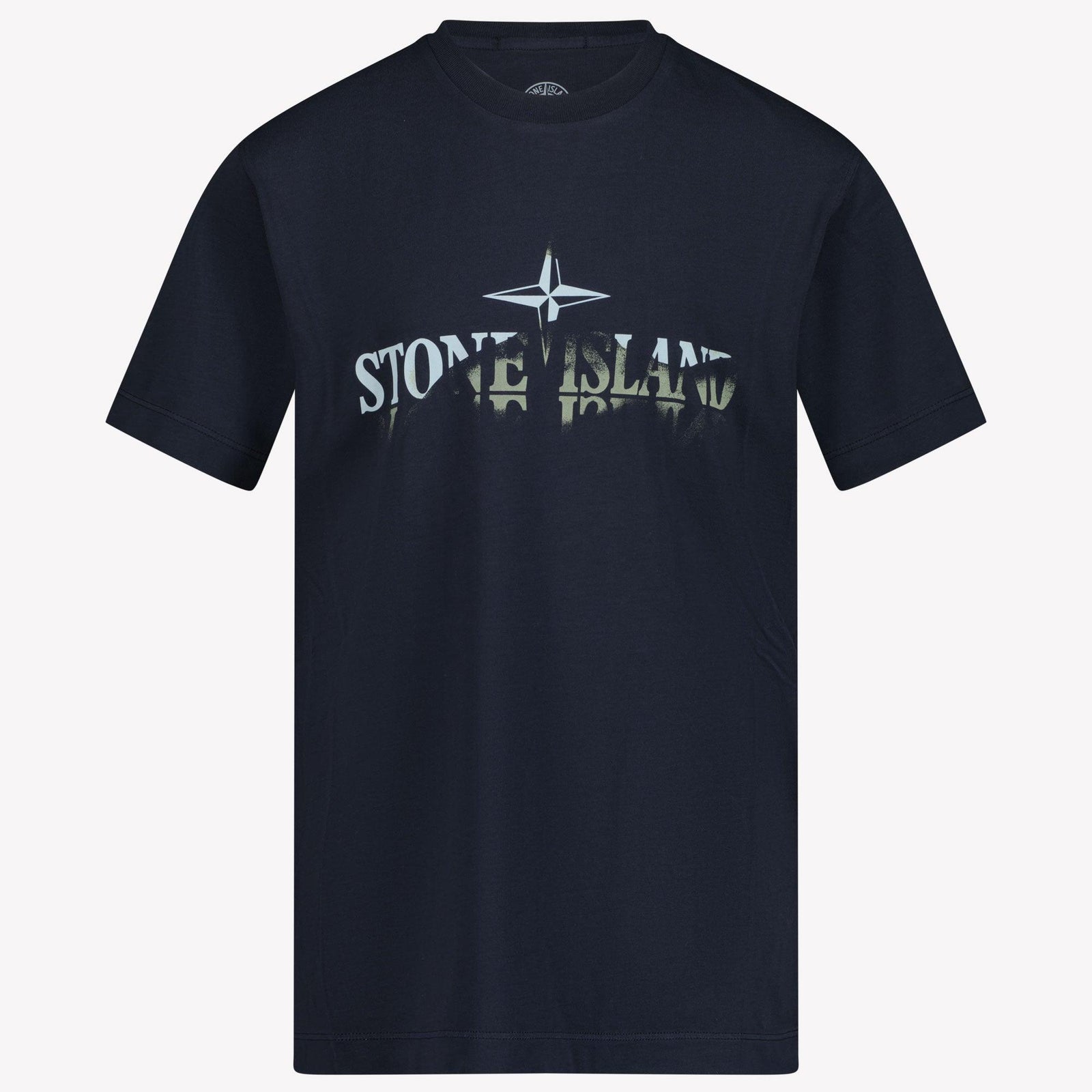 Stone Island Kinder Jongens T-Shirt In Navy