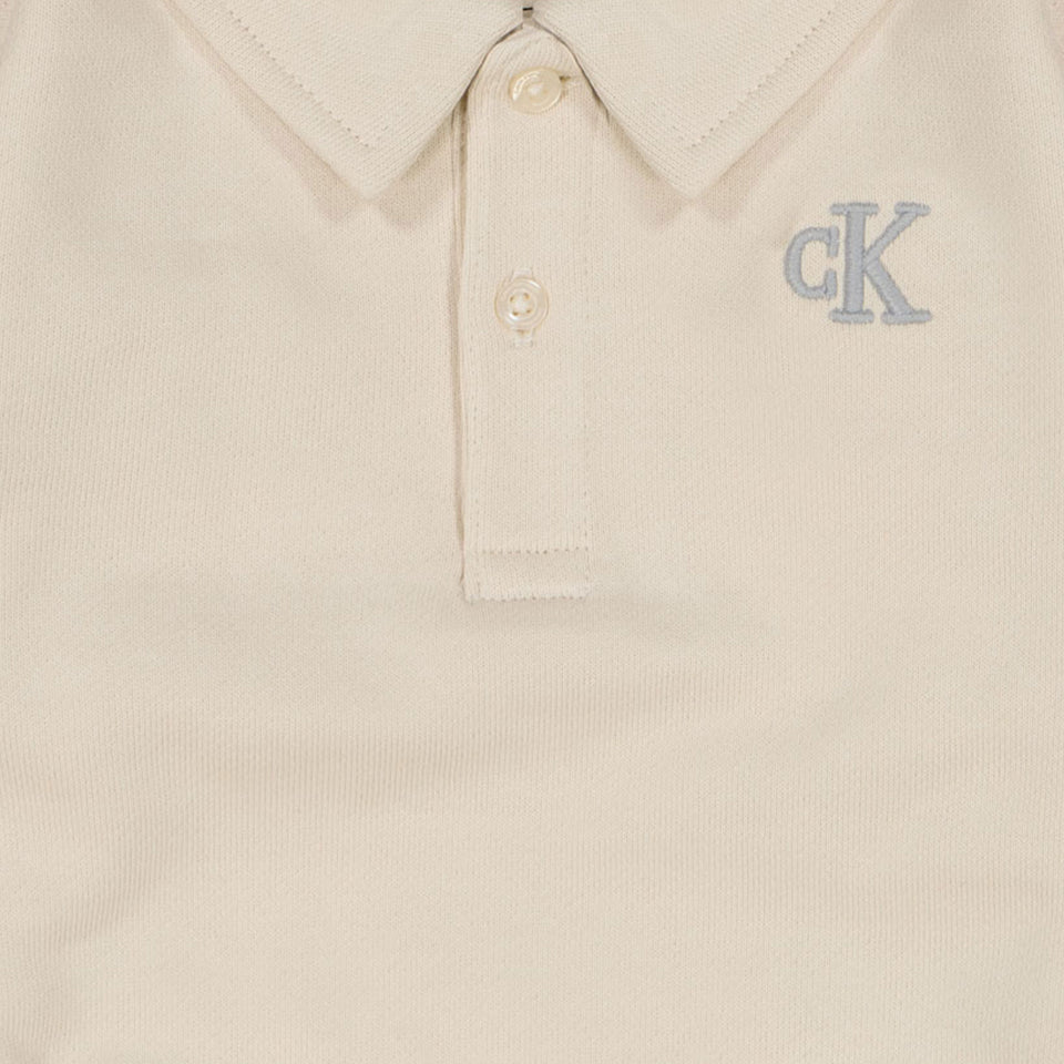 Calvin Klein Baby Unisex Polo Licht Beige