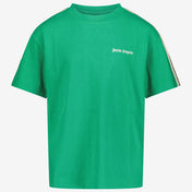 Palm Angels Kinder Jongens T-Shirt In Groen