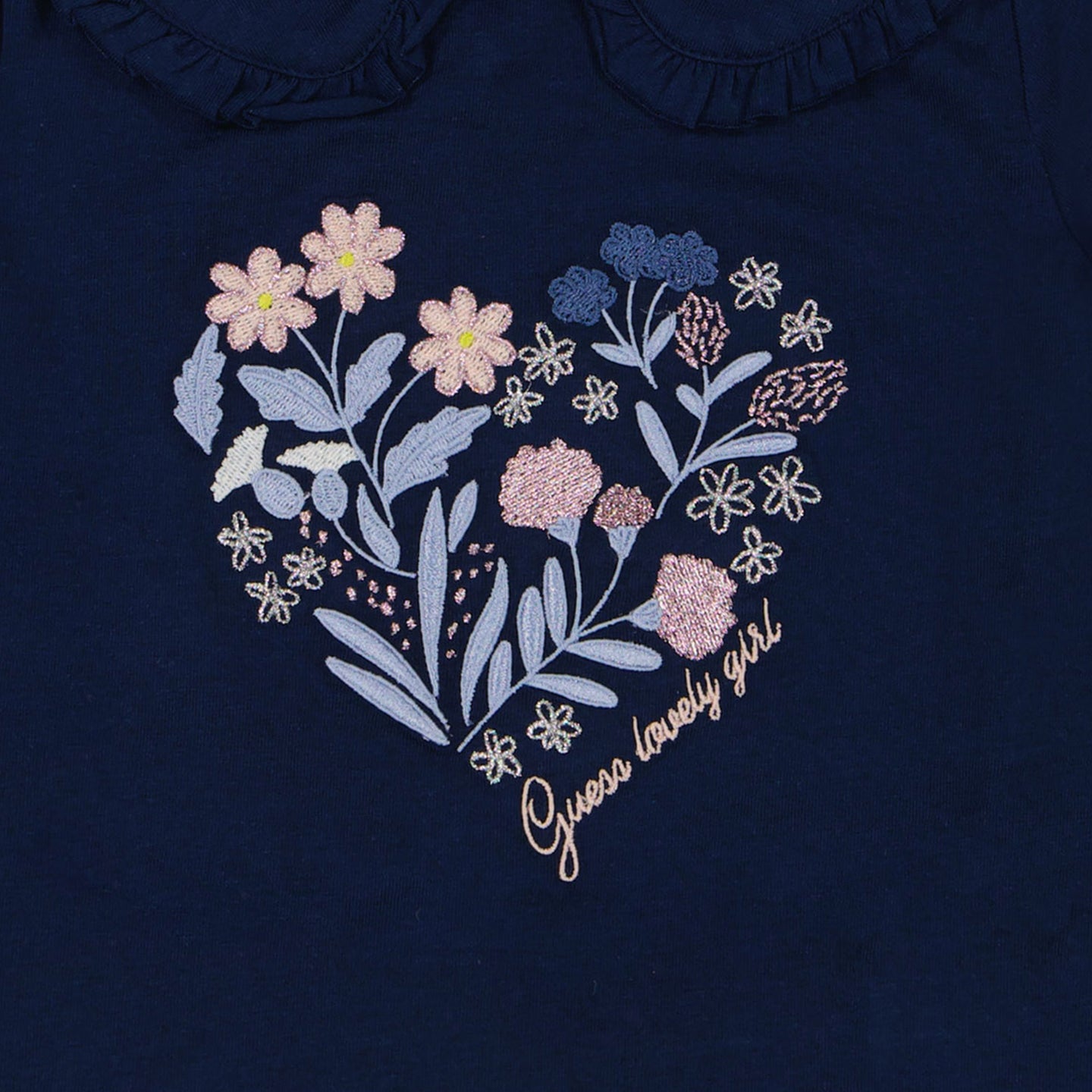 Guess Baby Meisjes T-Shirt In Navy