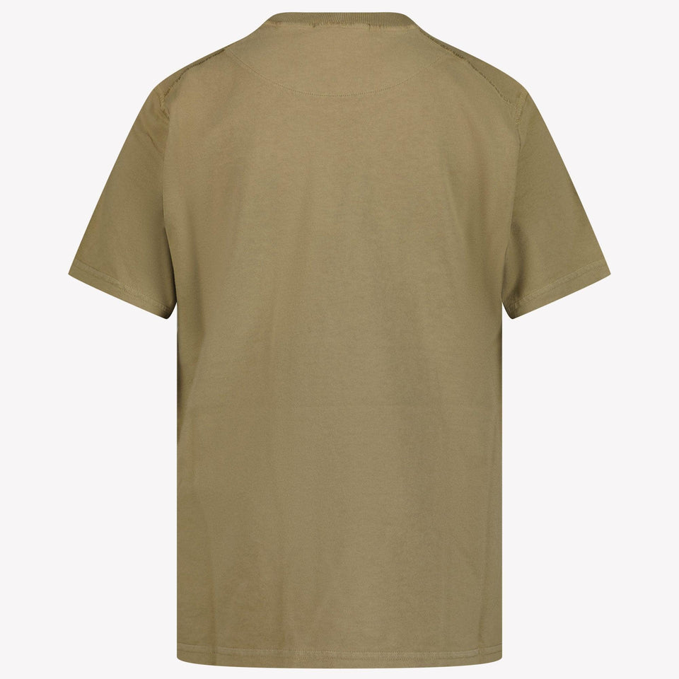 Stone Island Kinder Jongens T-Shirt In Beige