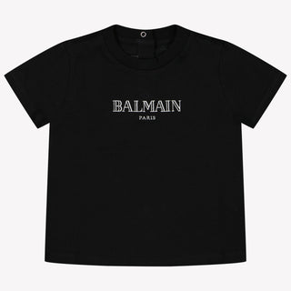 Balmain Baby Jongens T-Shirt Zwart