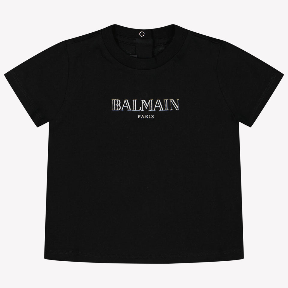 Balmain Baby Jongens T-Shirt Zwart