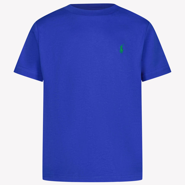 Ralph Lauren Kinder Jongens T-Shirt In Cobalt Blauw