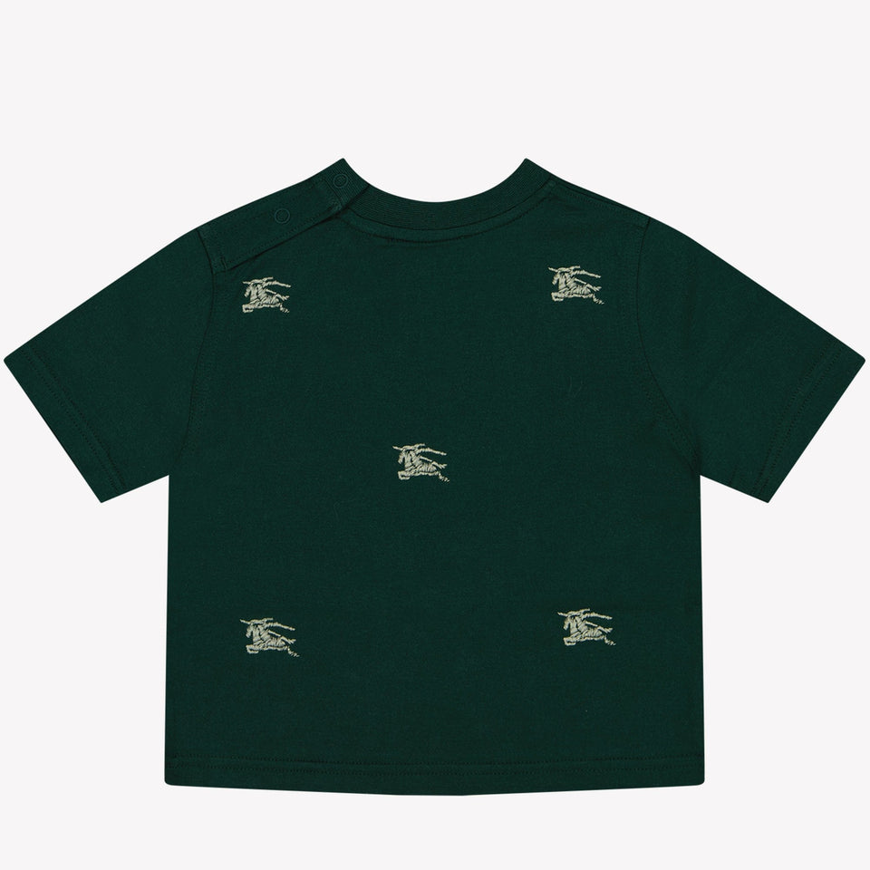 Burberry Baby Jongens T-shirt Donker Groen