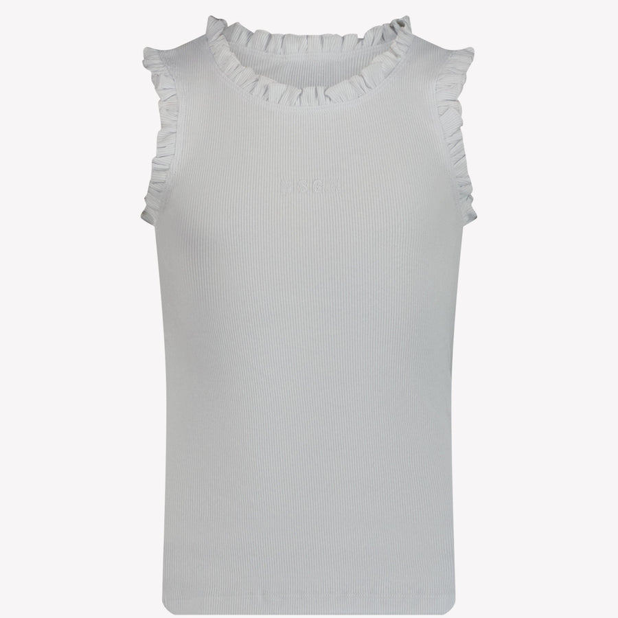 MSGM Kinder T-Shirt Wit 4Y