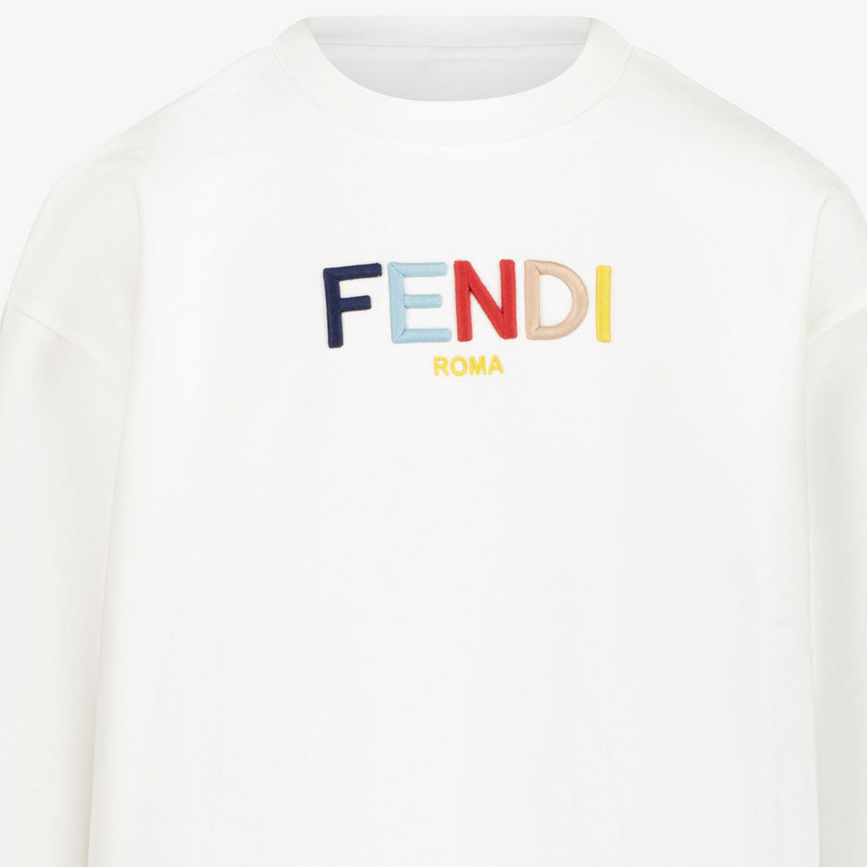 Fendi Kinder Unisex Trui Wit