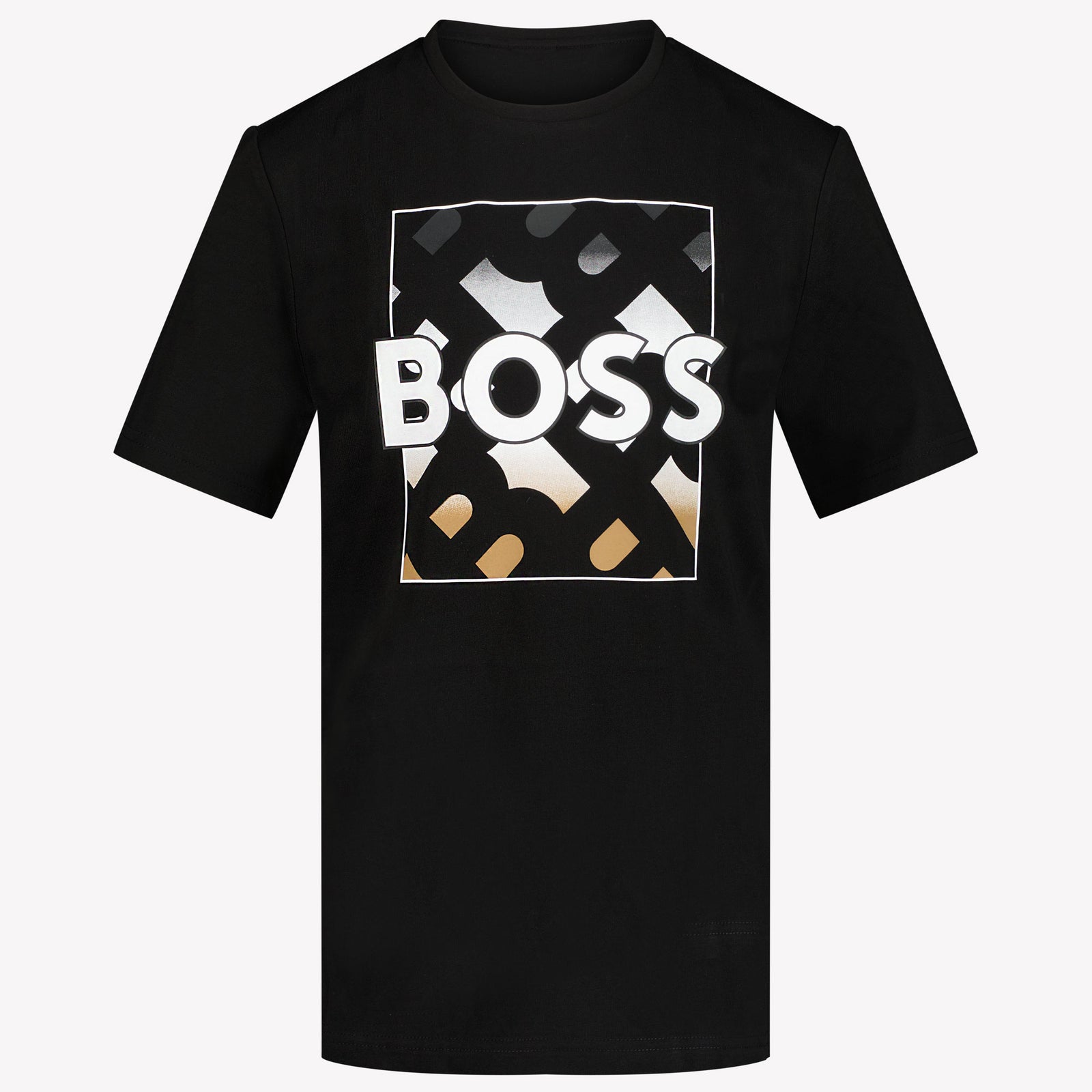 Boss Jongens T-shirt Zwart