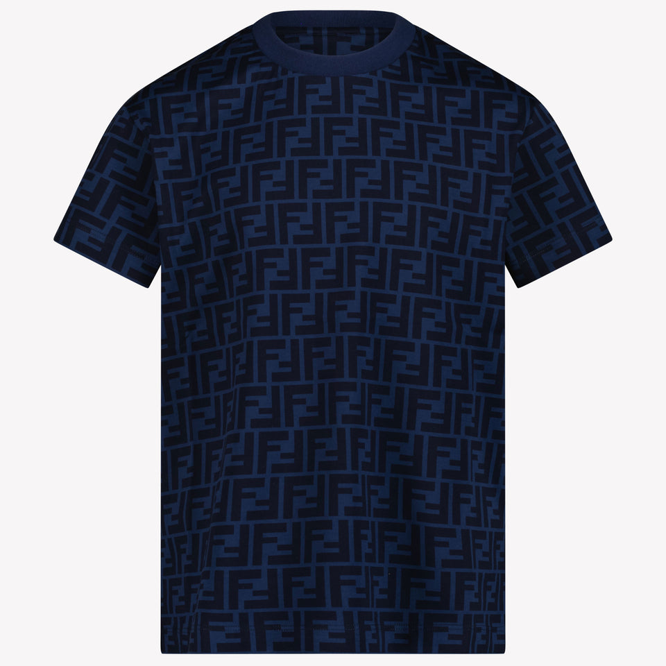 Fendi Kinder Unisex T-Shirt In Navy