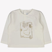 Mayoral Baby Meisjes T-shirt Off White