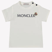 Moncler Baby Jongens T-Shirt In Wit