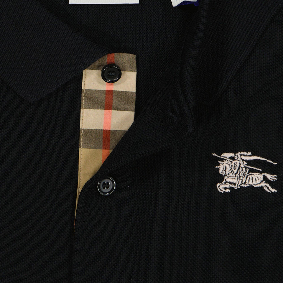 Burberry Johane Kinder Jongens Polo In Zwart