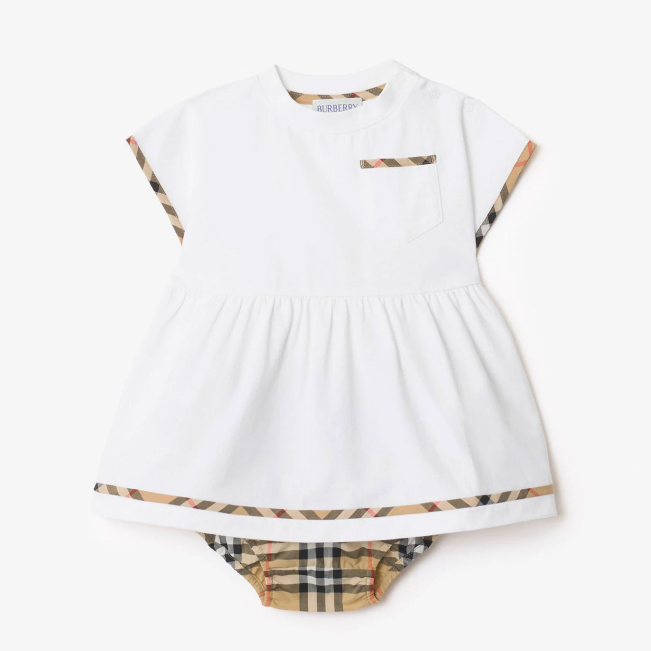 Burberry Lea Baby Meisjes Jurk In Wit